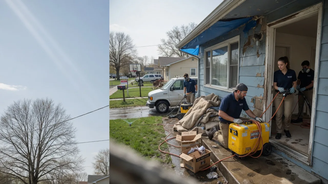 Basement Flood Cleanup in Louisburg, KS near me